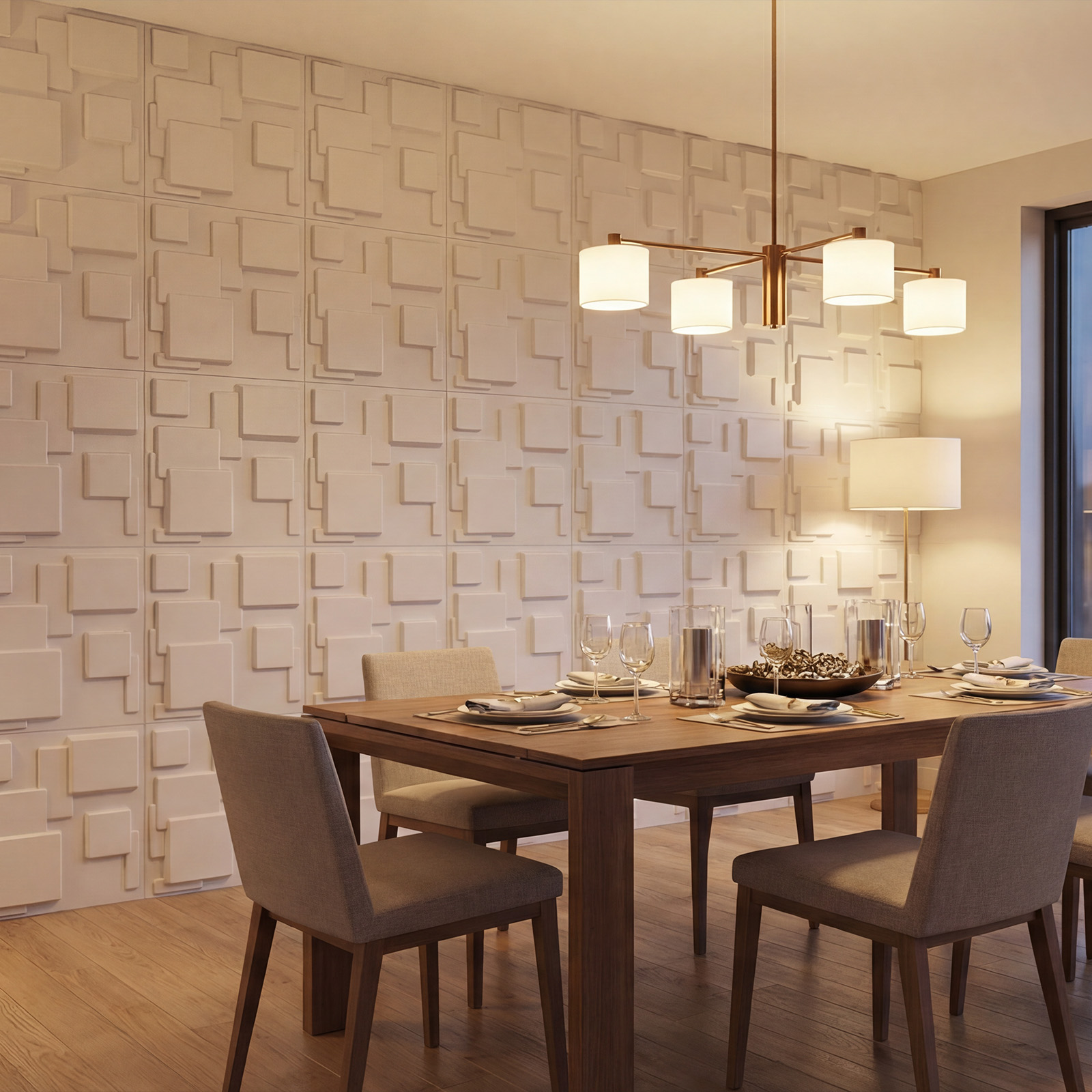 3D Wall Panels room scene