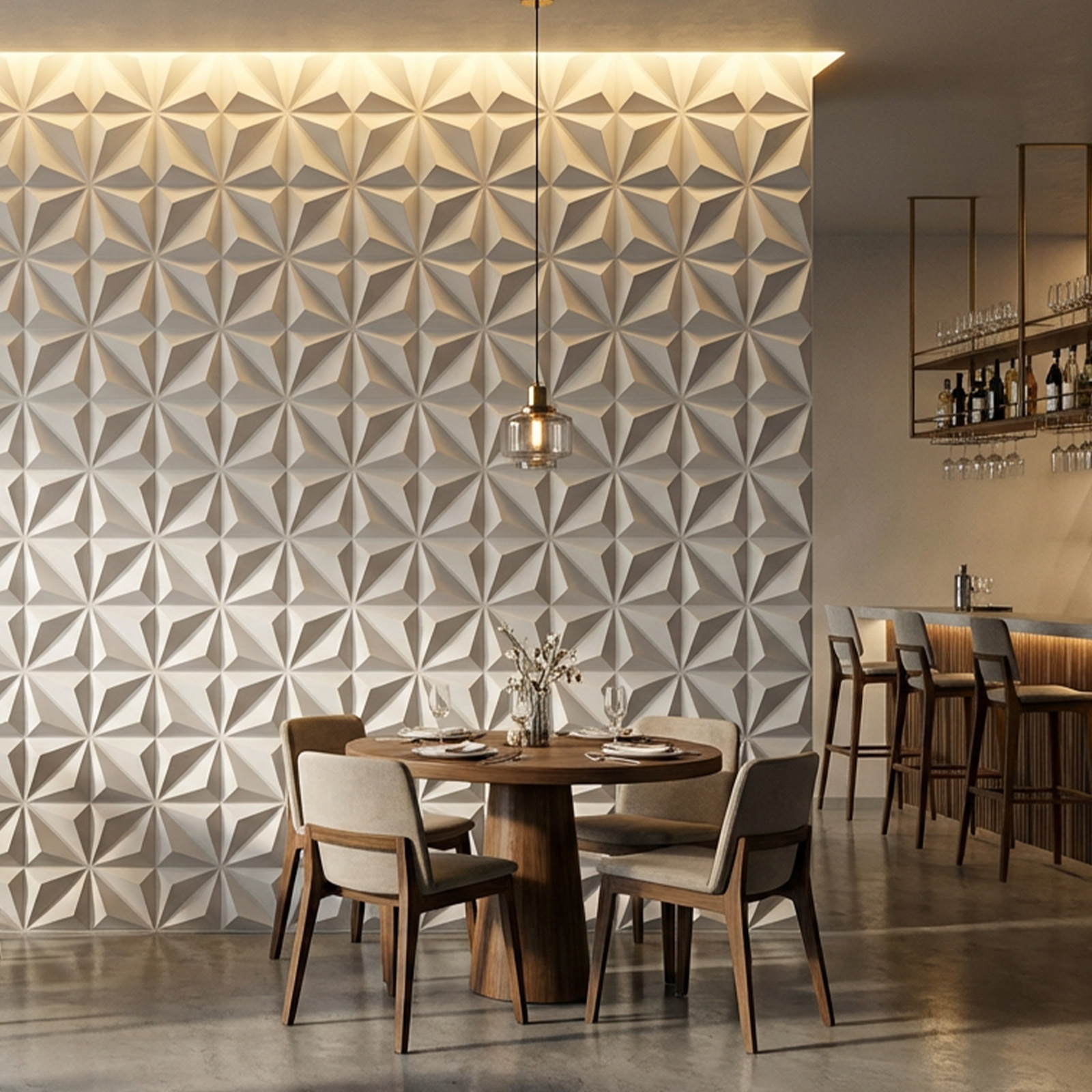 3D Wall Panels room scene