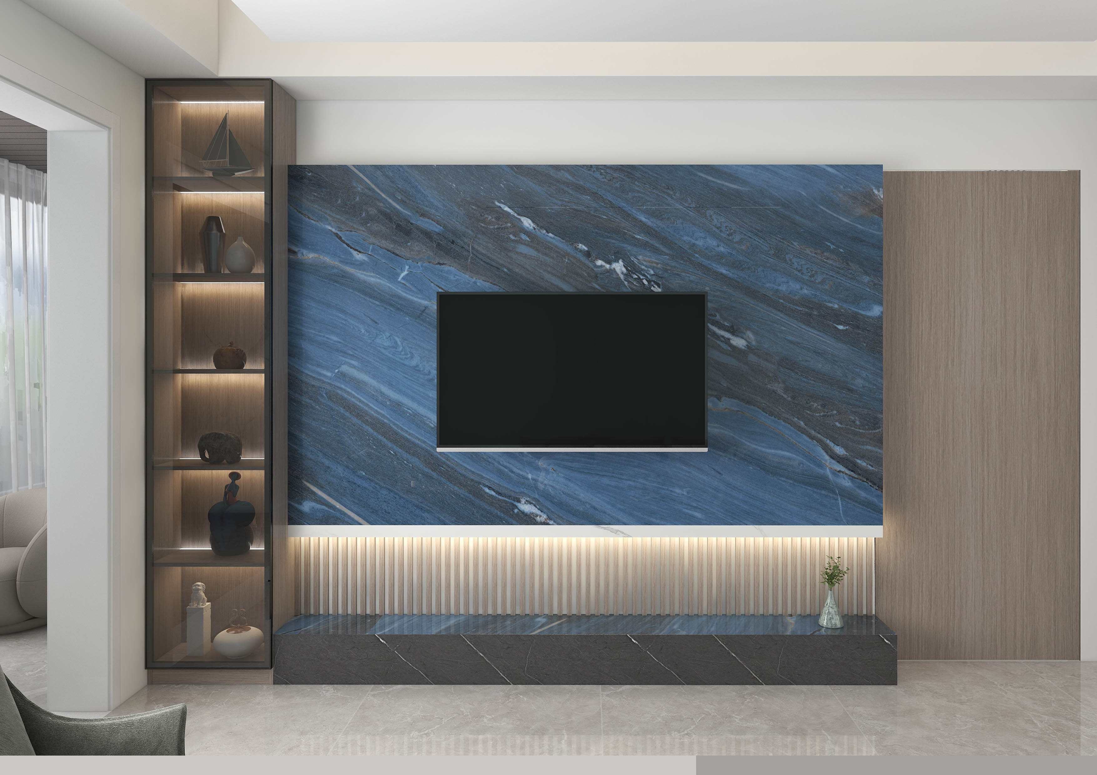 Marble Wall Panel – 8063 room scene