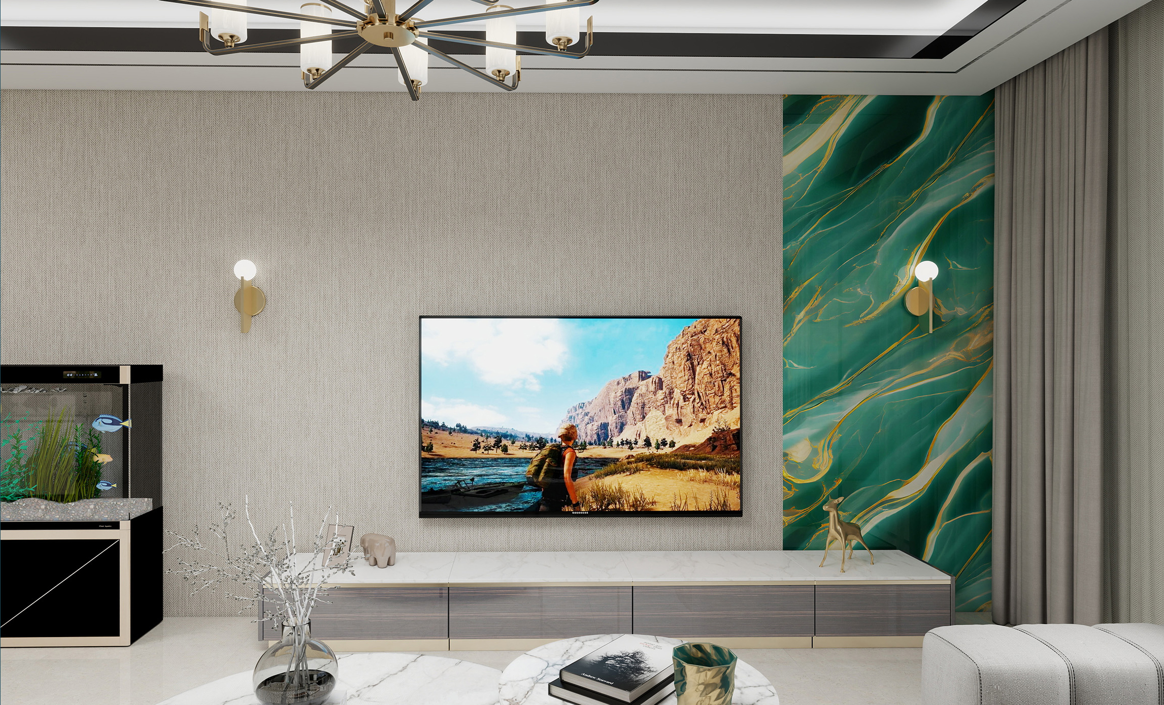 Vibrant Color room scene