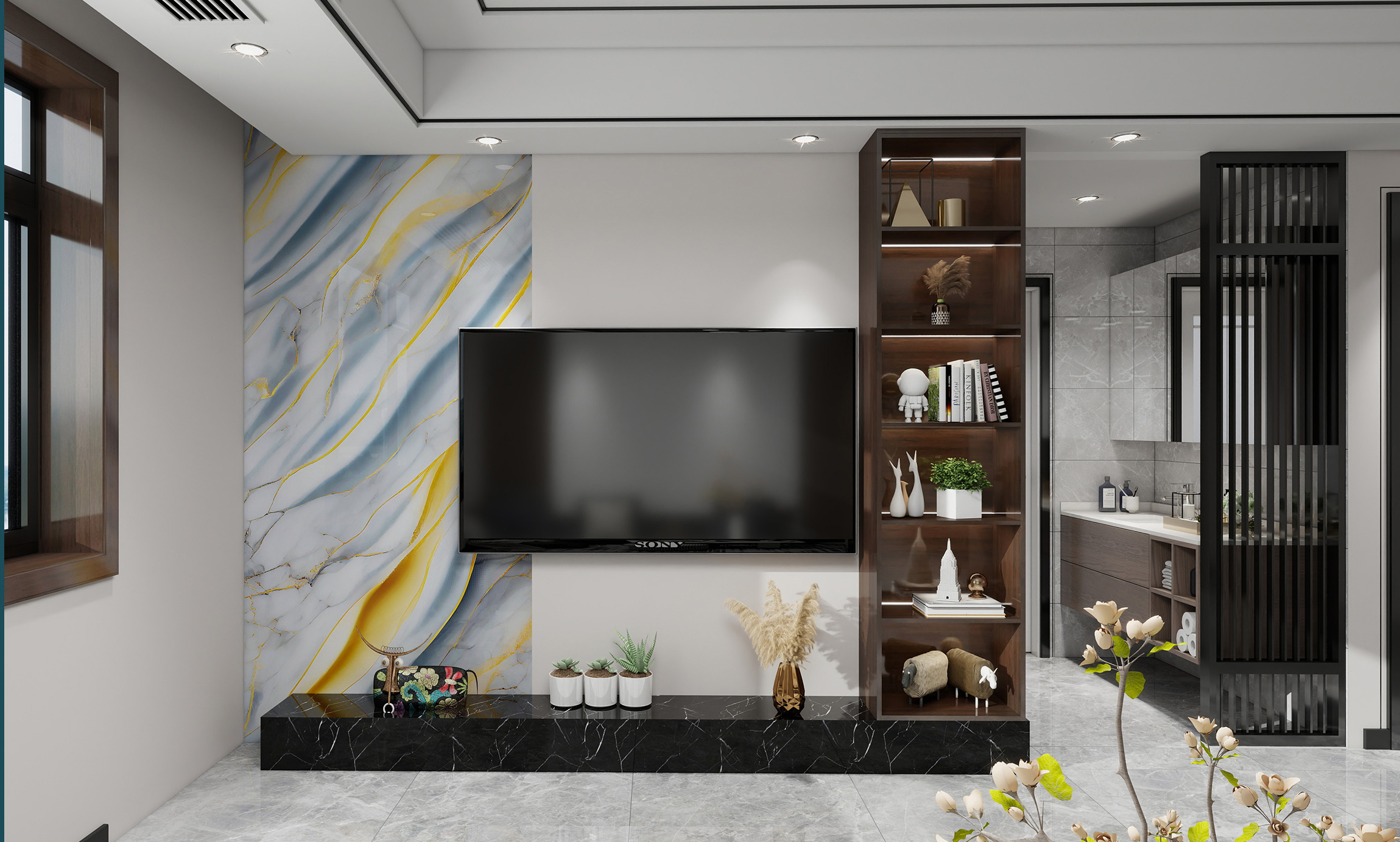 Vibrant Color room scene