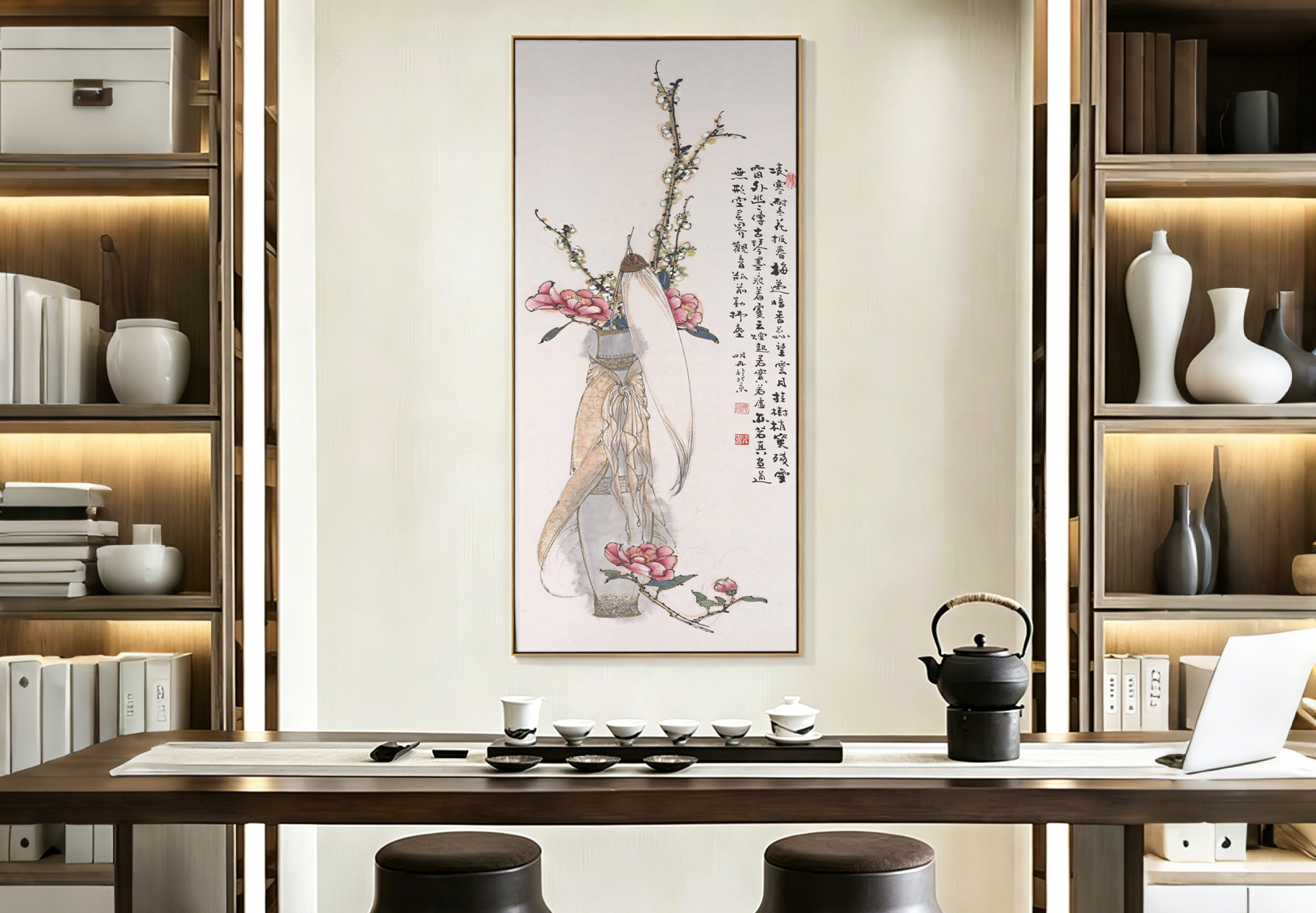 Decorative painting room scene