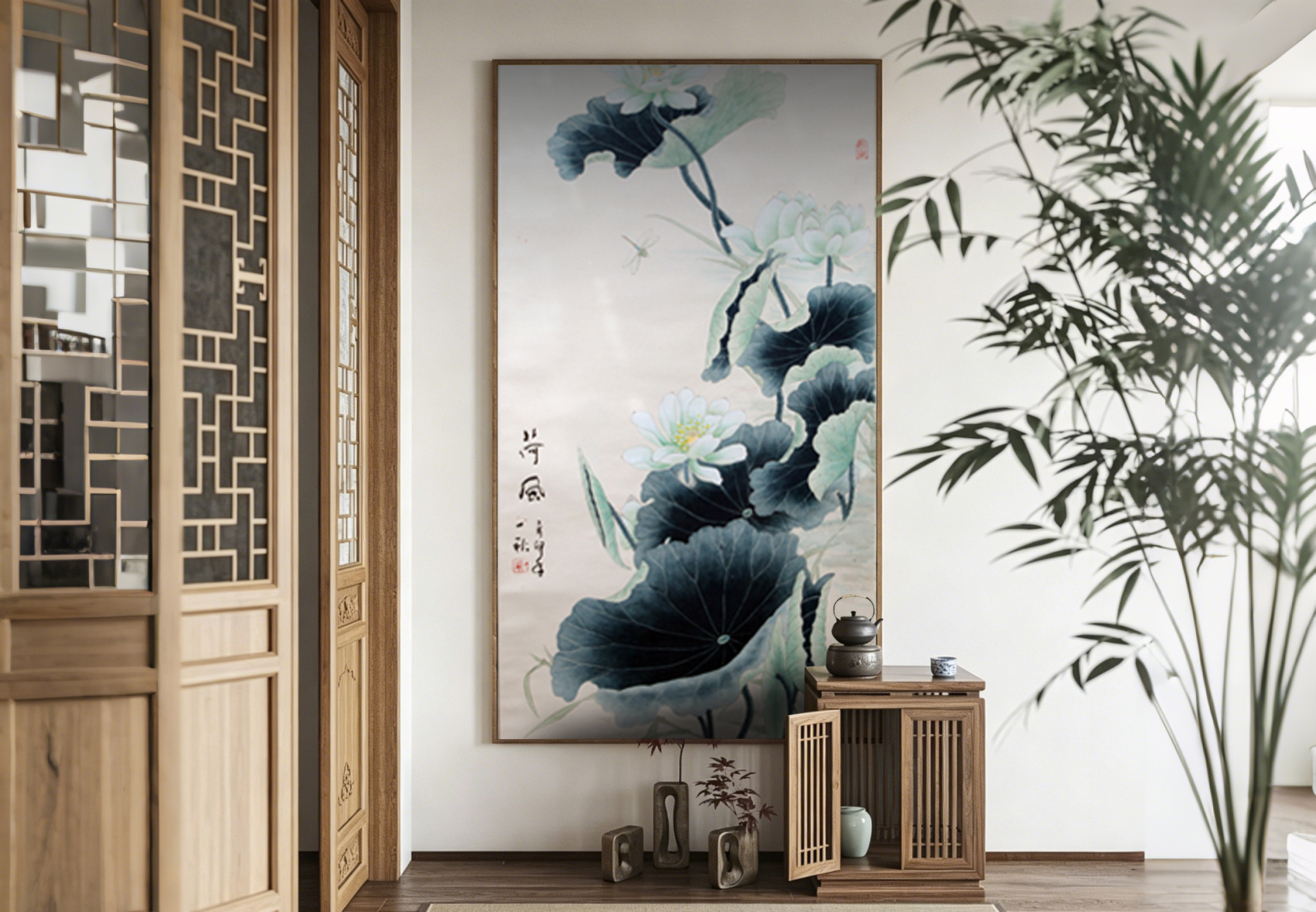 Decorative painting room scene