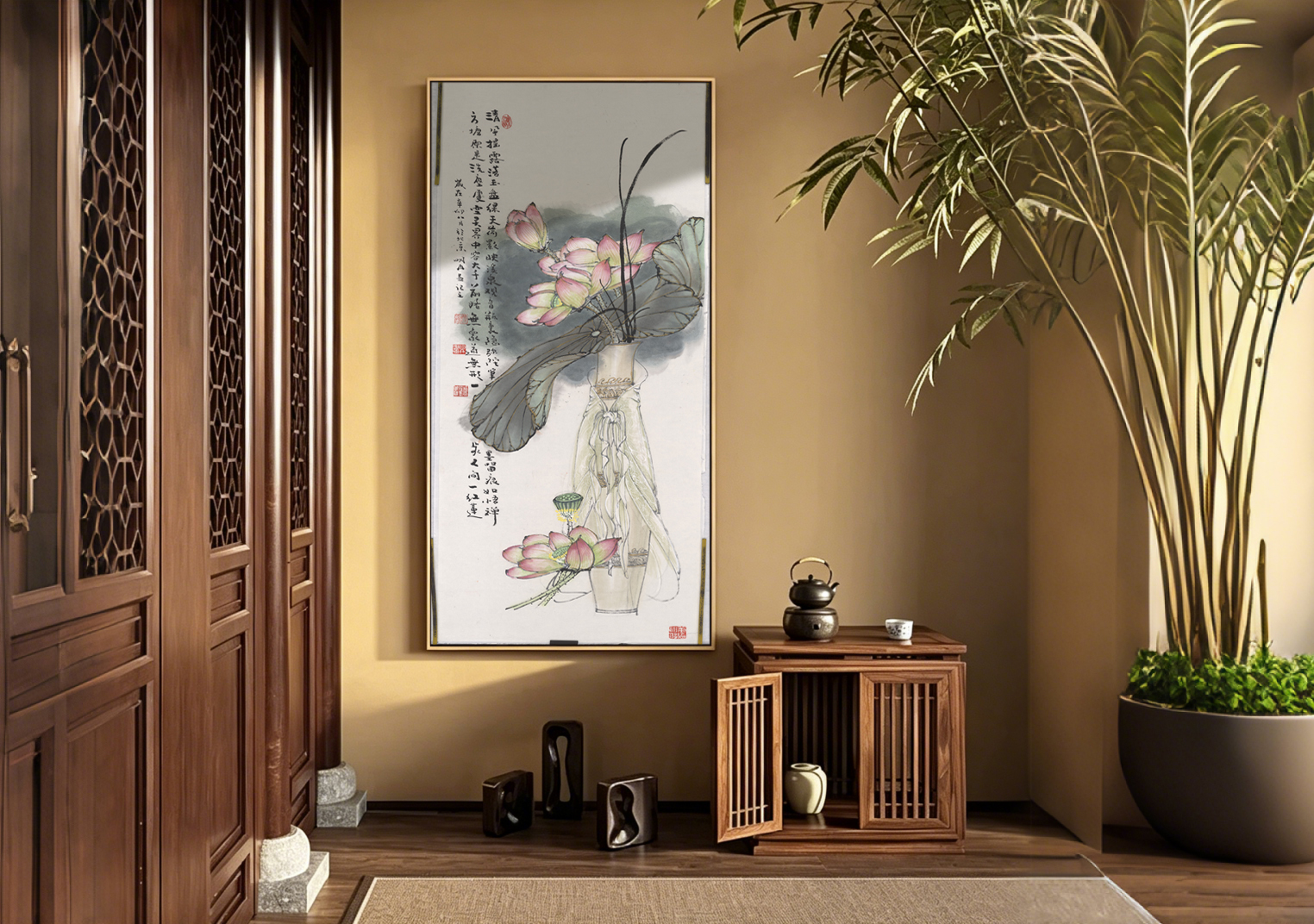 Decorative painting room scene