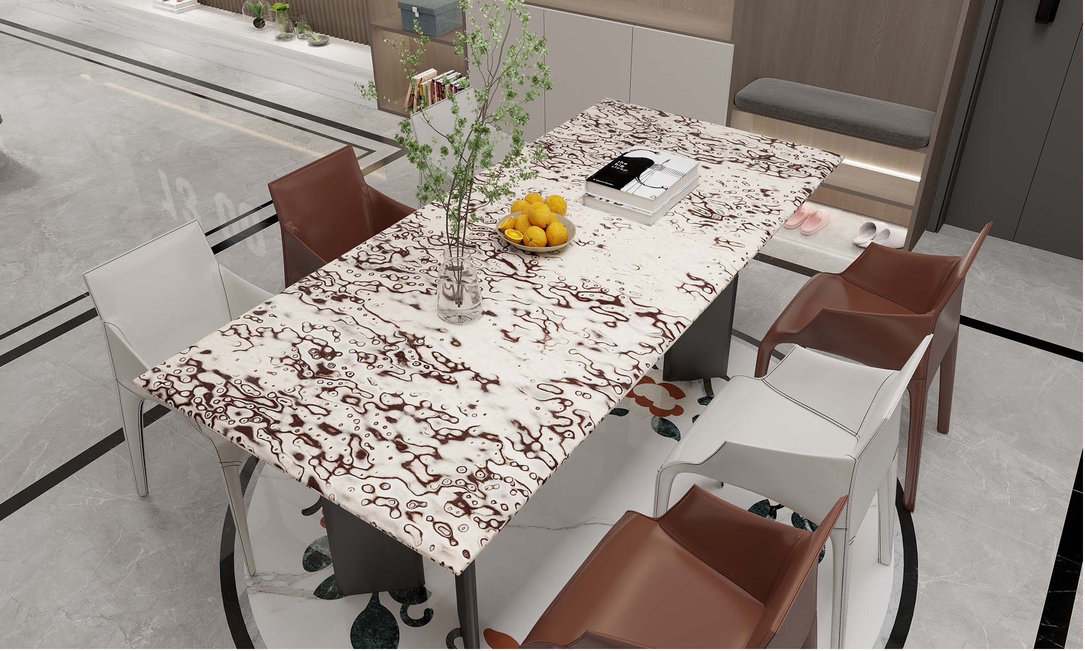 Wood Pattern room scene