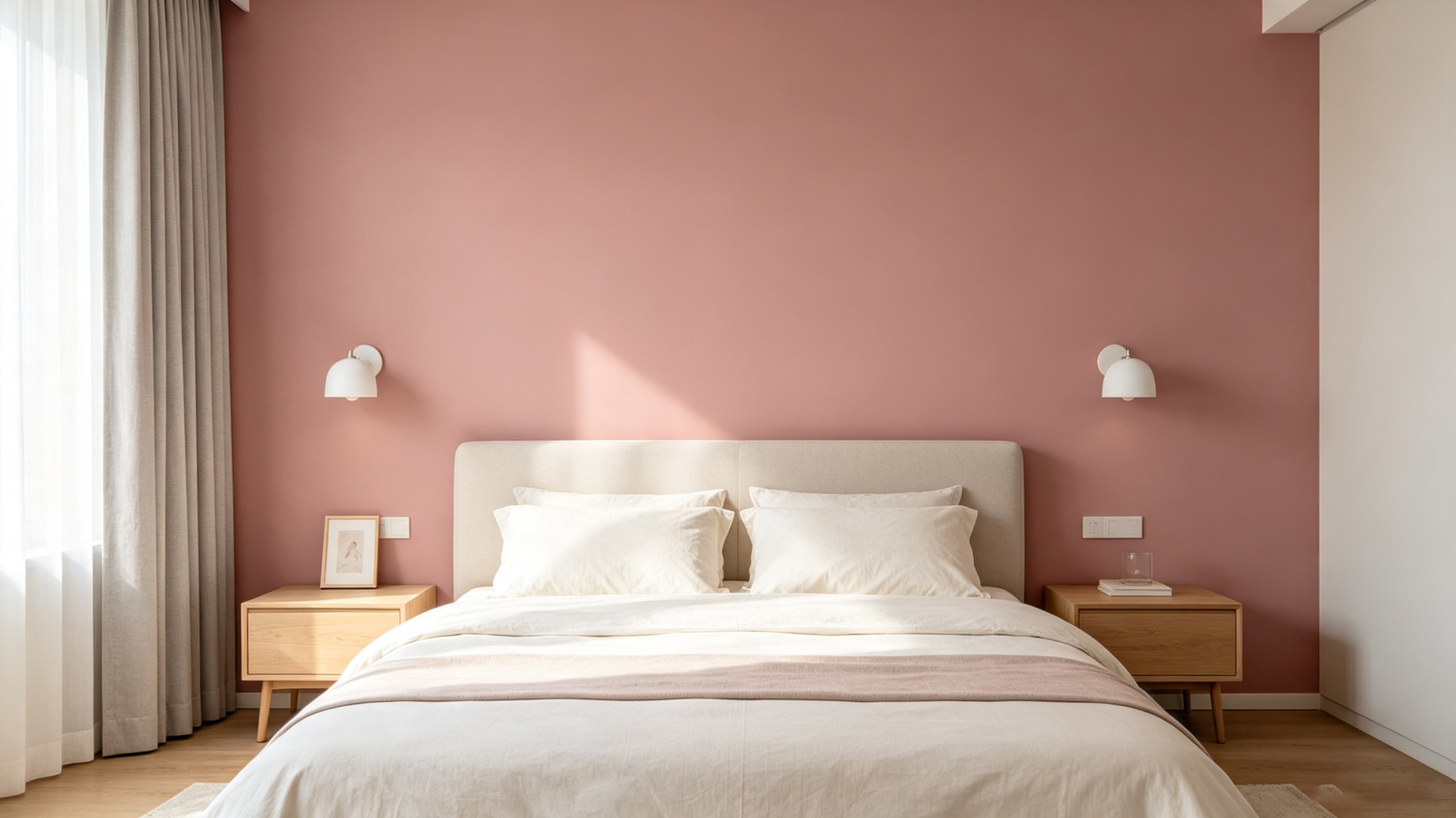 Solid-color decorative film room scene